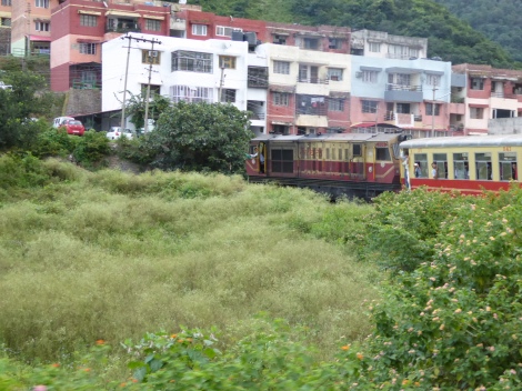 My train snakes its way through the outskirts of Shimla